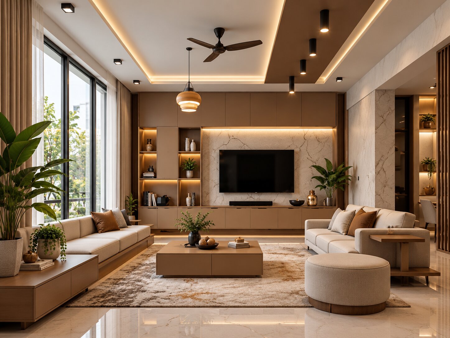 Home interior project by NIWAS Interior in EM Bypass Kolkata