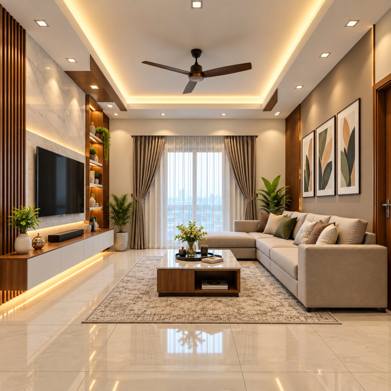 Home interior project by NIWAS Interior in Garia Kolkata