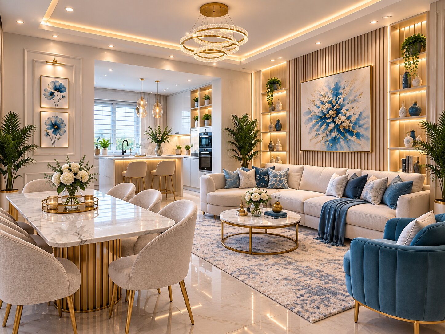 Home interior project by NIWAS Interior in Salt Lake Kolkata