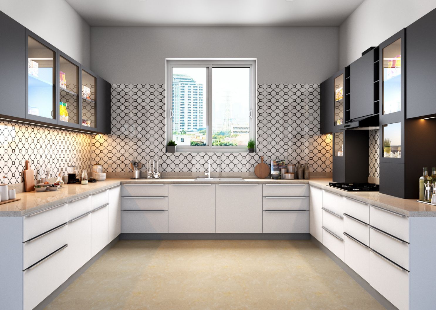 Modular kitchen design in Rajdanga Kolkata by NIWAS Interior