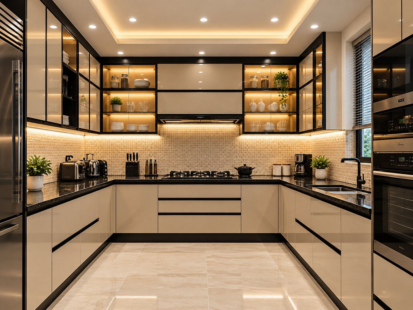 Modular kitchen design in Salt Lake Kolkata by NIWAS Interior