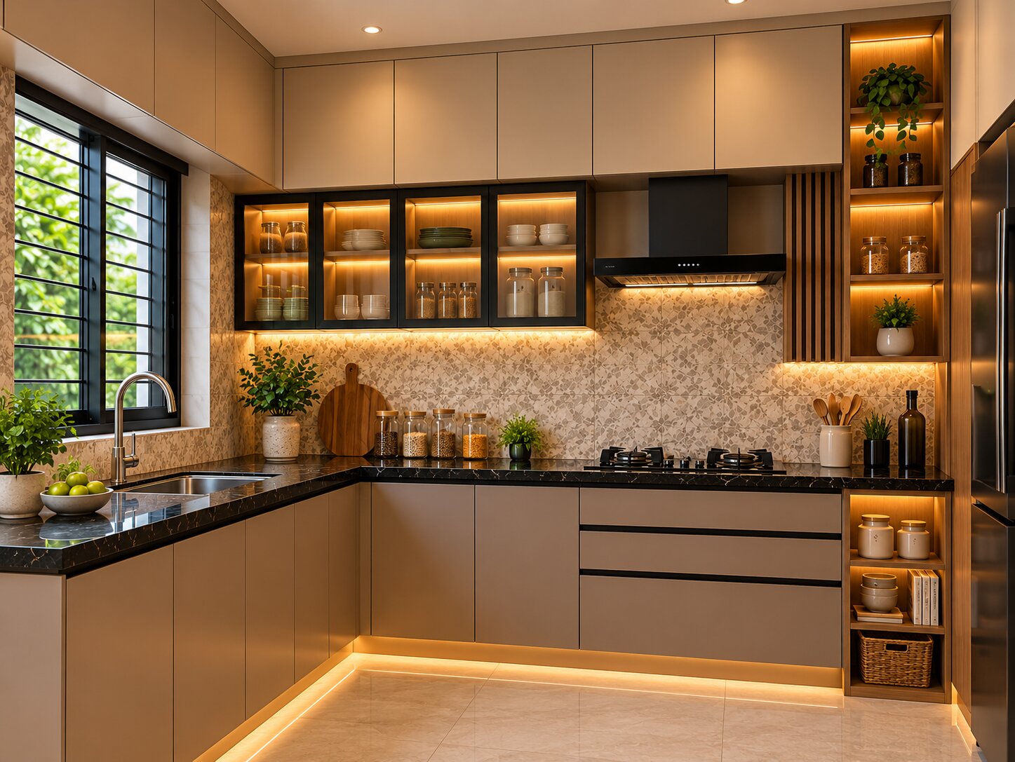 Modular kitchen design in Tollygunge Kolkata by NIWAS Interior
